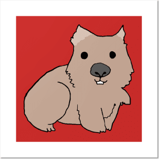 Wombat Cartoon Posters and Art